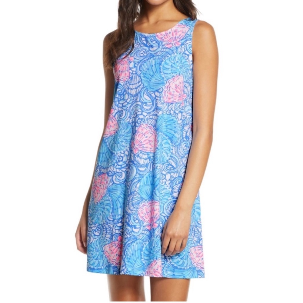 Lilly Pulitzer Vibrant Blue and Pink Mini Dress